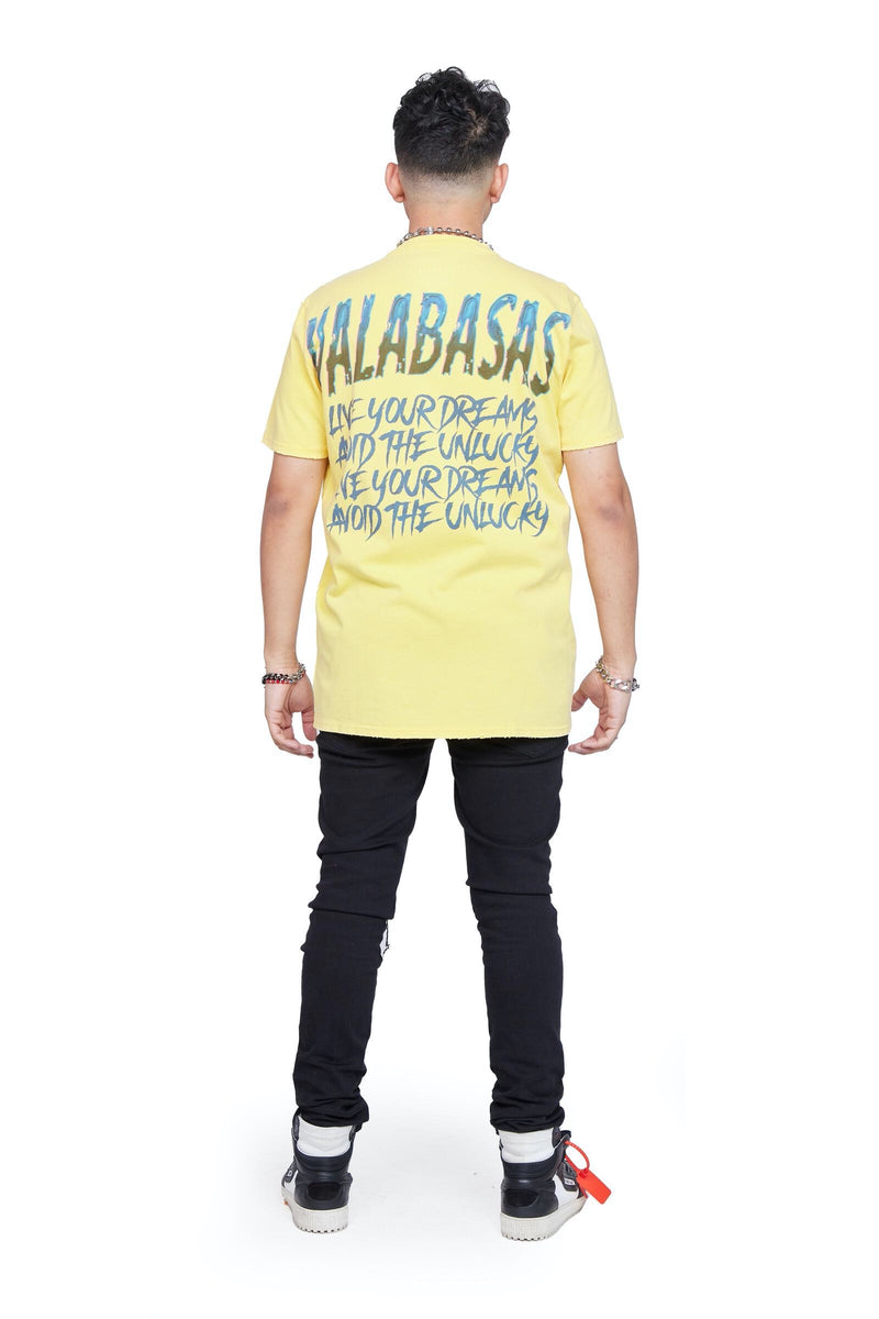 Valabasas T-Shirt "Constant Dreams" Vintage Light Yellow