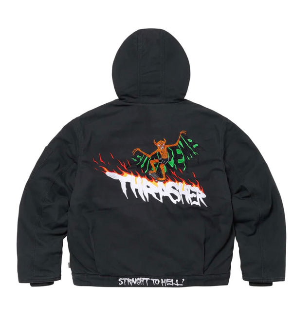 Supreme®/Thrasher® Hooded Work Jacket
Black