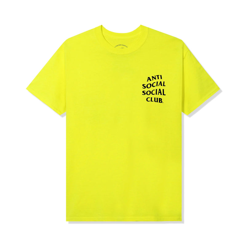 Anti Social Social Club T-Shirt "Yellow Banded" Safety Yellow