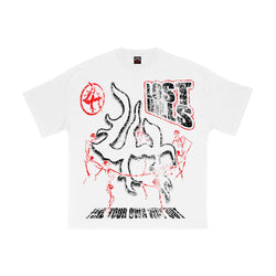 Lost Hills Tee (White,Red)
