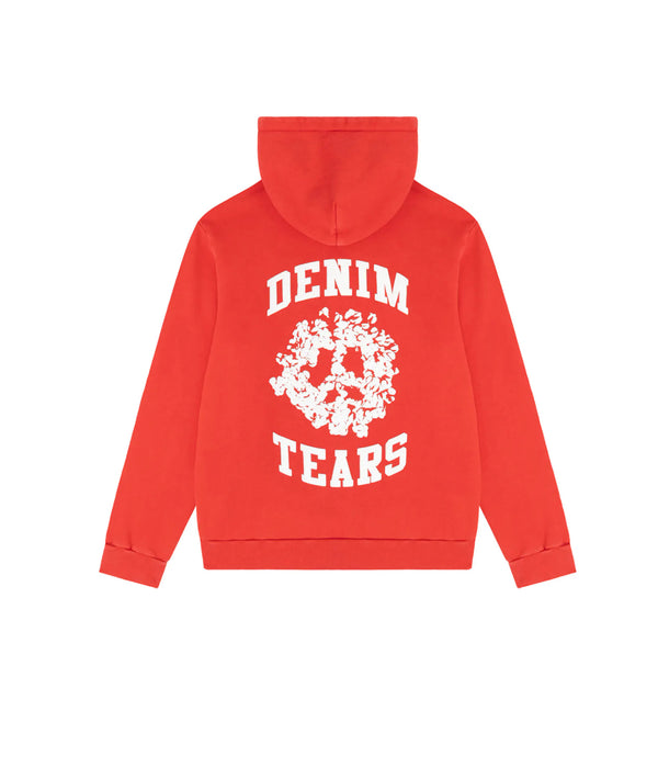 Denim Tears: University Zip Up (Red)