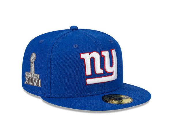 New Era Fitted: New York Giants Super Bowl XLVI Patch (Blue)
