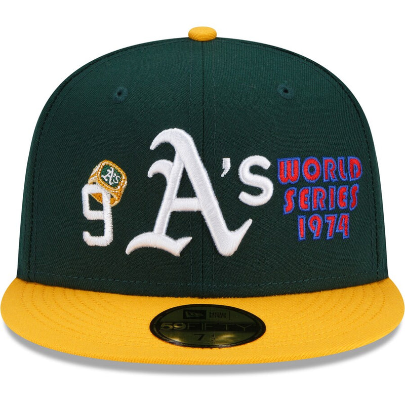 New Era Fitted: Oakland A’s 9 Rings Patch