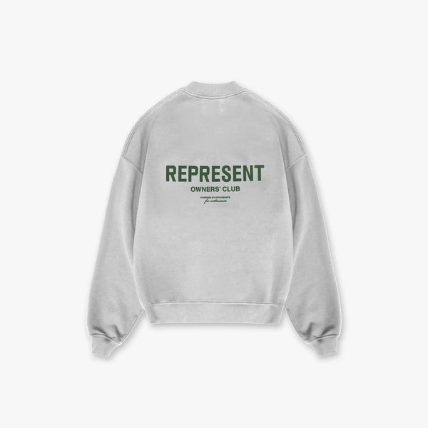 Represent: Owners Club Sweater Light grey Marl