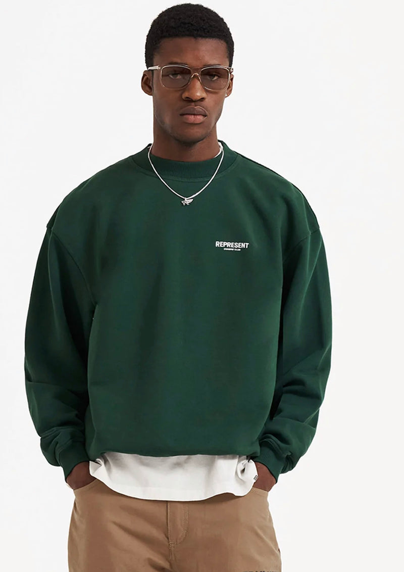 Represent: Owners Club Sweater Racing Green