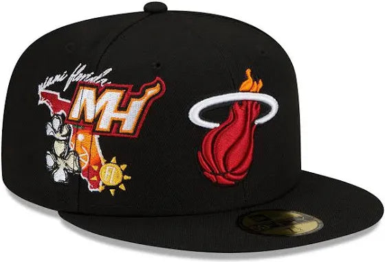 New Era Fitted: Miami Heat State Patch